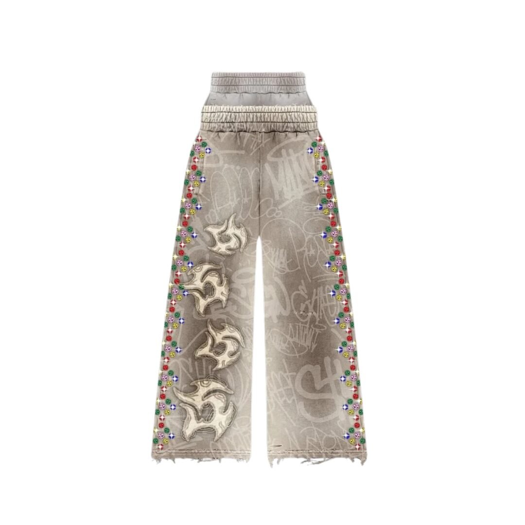 Everlay Luxe Cream Flare Sweatpants
