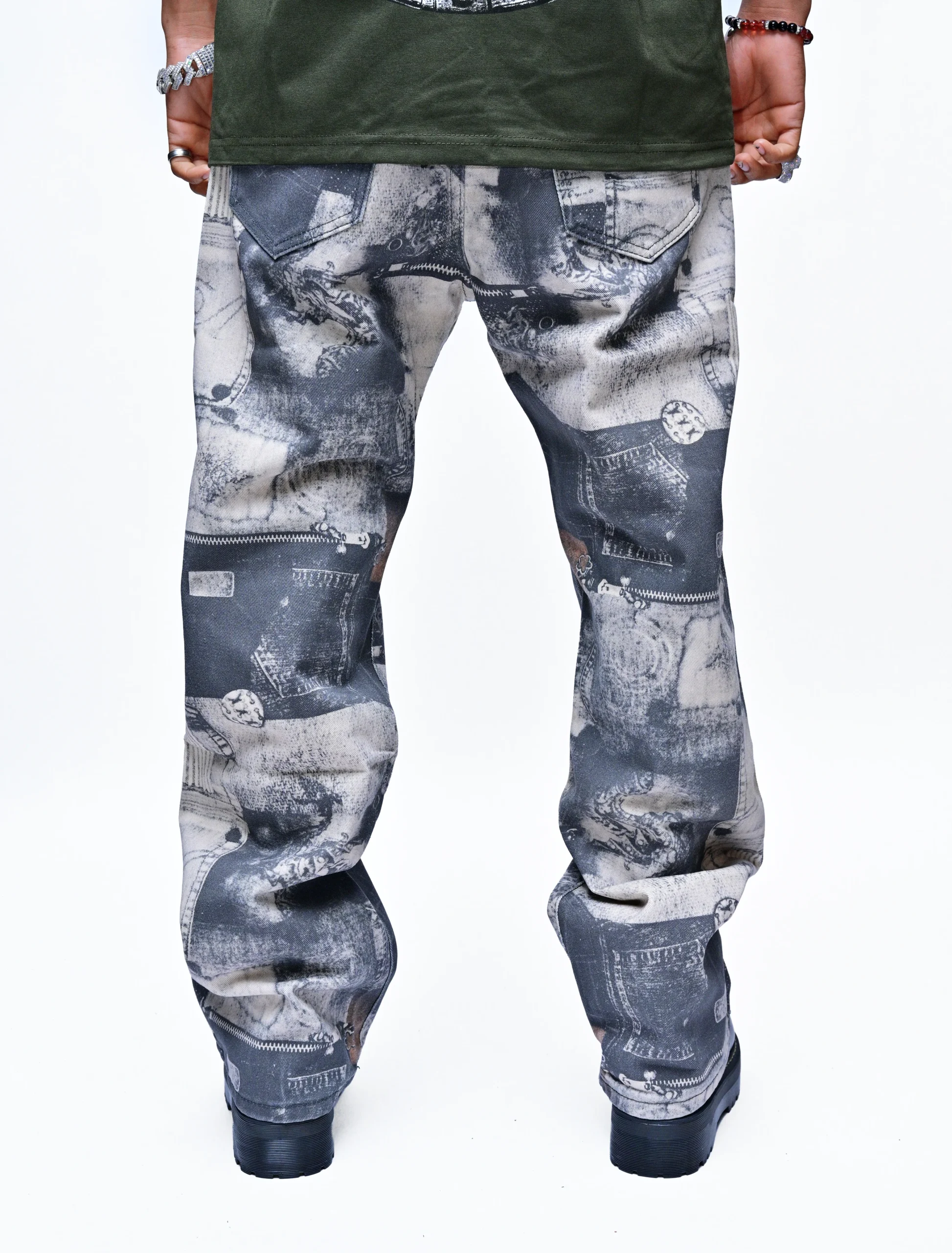 LEGACY SCRIPT – HISTORY PRINTED DENIM - Image 2
