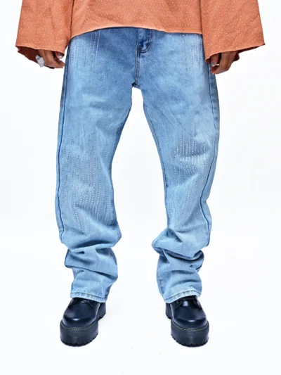 ROYAL TRACE – BLUE LINE RHINESTONE DENIM