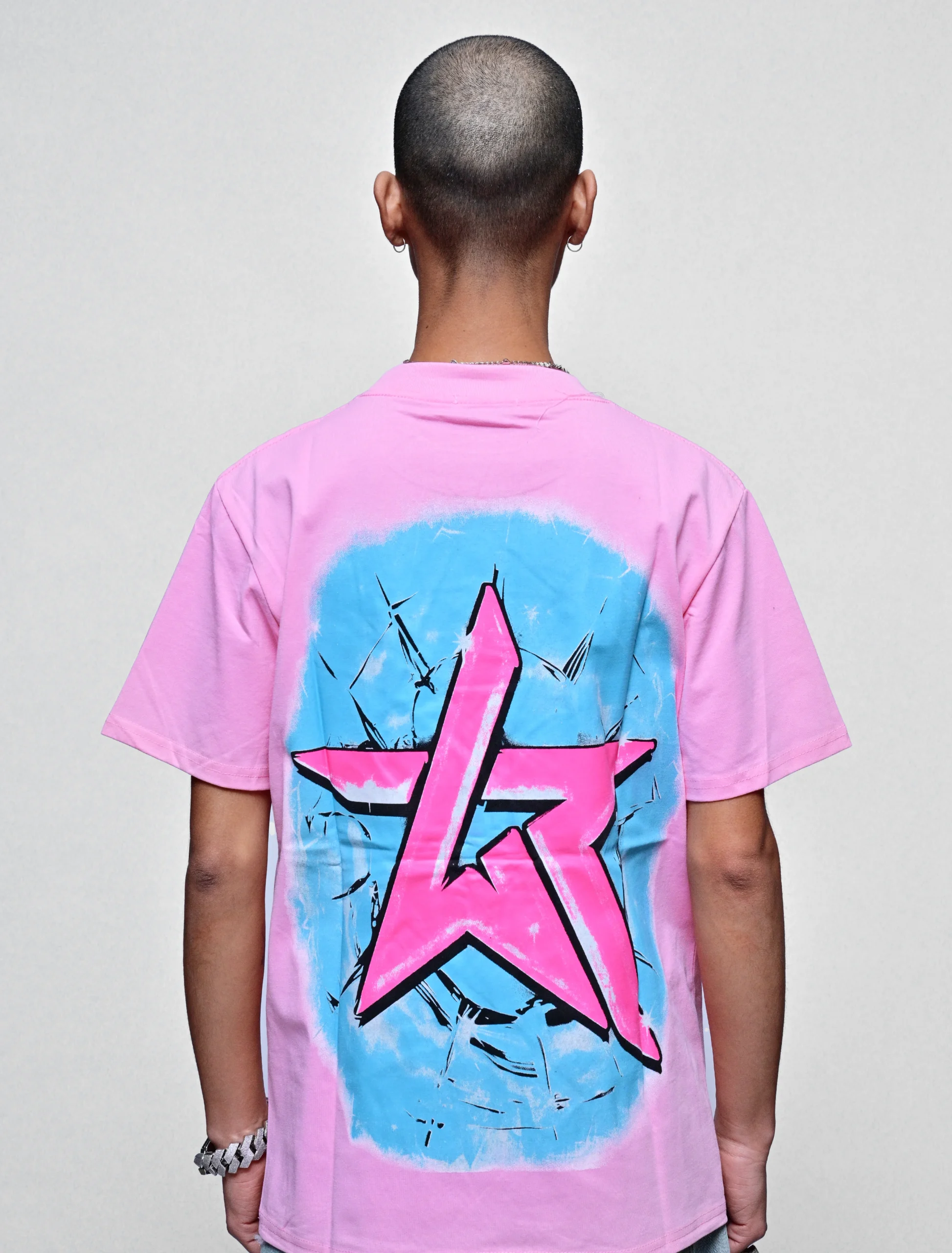 BRING THE CHAOS – ALIEN HOMEFARE FADED PINK TEE - Image 2