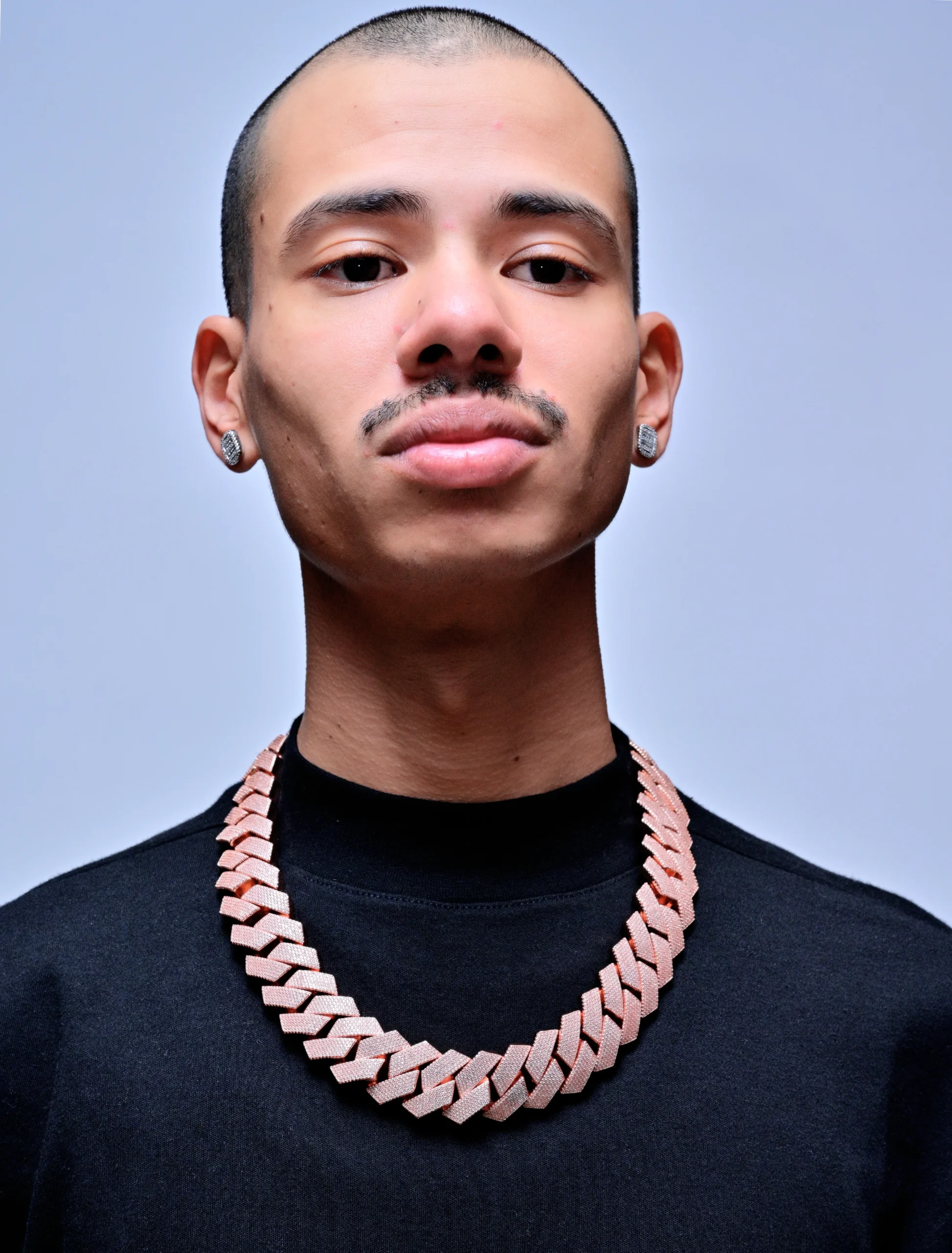 EVERLAY IMPERIAL ROSE GOLD HEAVY CUBAN LINK CHAIN 27MM