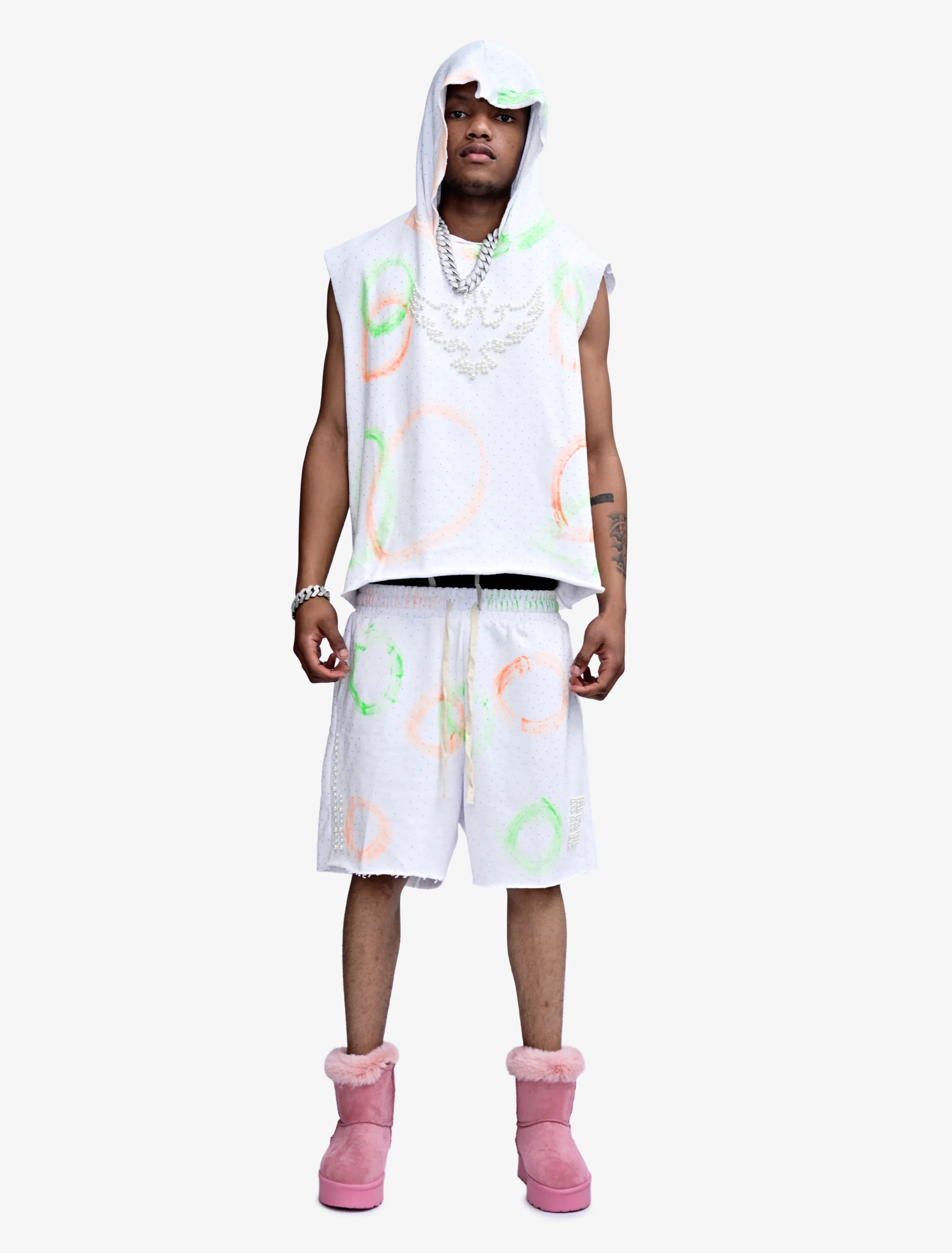 EVRY NYC Holly White Rhinestones 2 Piece Set - Image 3