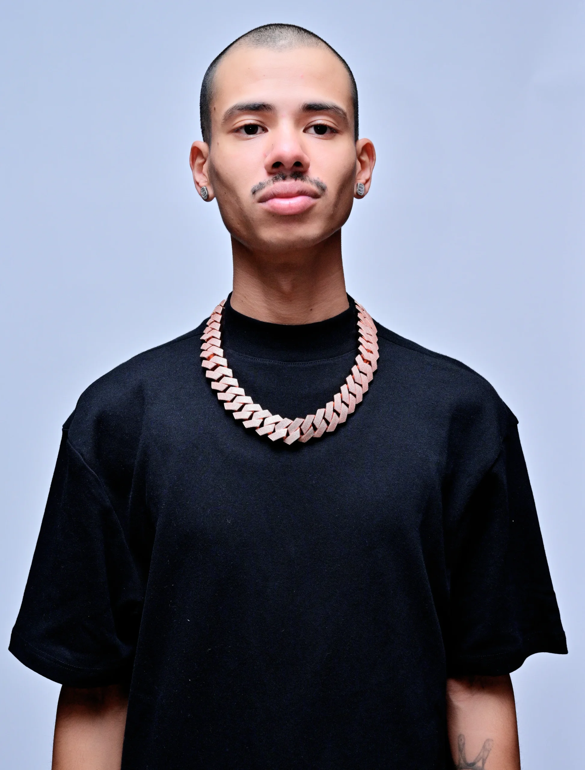 EVERLAY IMPERIAL ROSE GOLD HEAVY CUBAN LINK CHAIN 27MM - Image 3