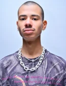 GLACIER DRIP – WHITE PLASTIC CHAIN JEANS & NECK ACCESSORY