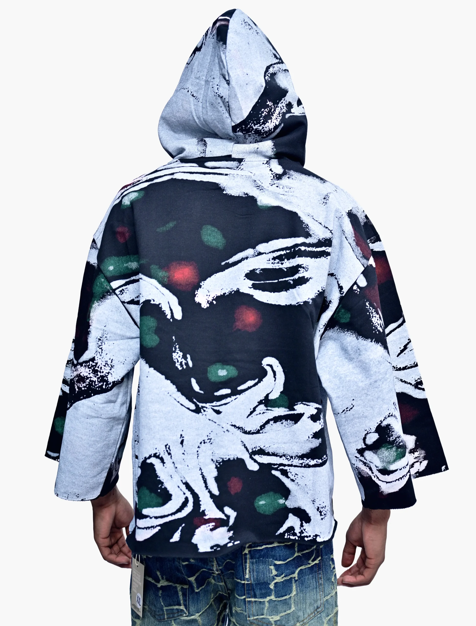 EVY Jesus in the King Oversized Hoodie (BLACK) - Image 3