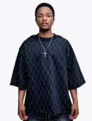 Back Rhinestones Eclipse Oversized Tee