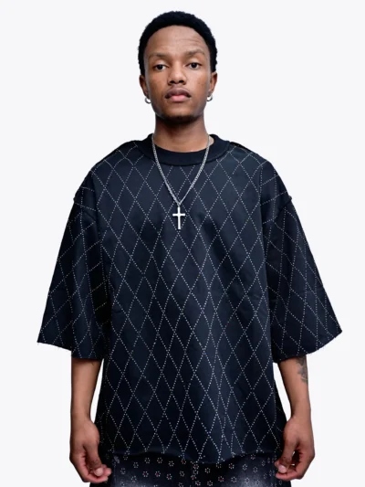 Back Rhinestones Eclipse Oversized Tee