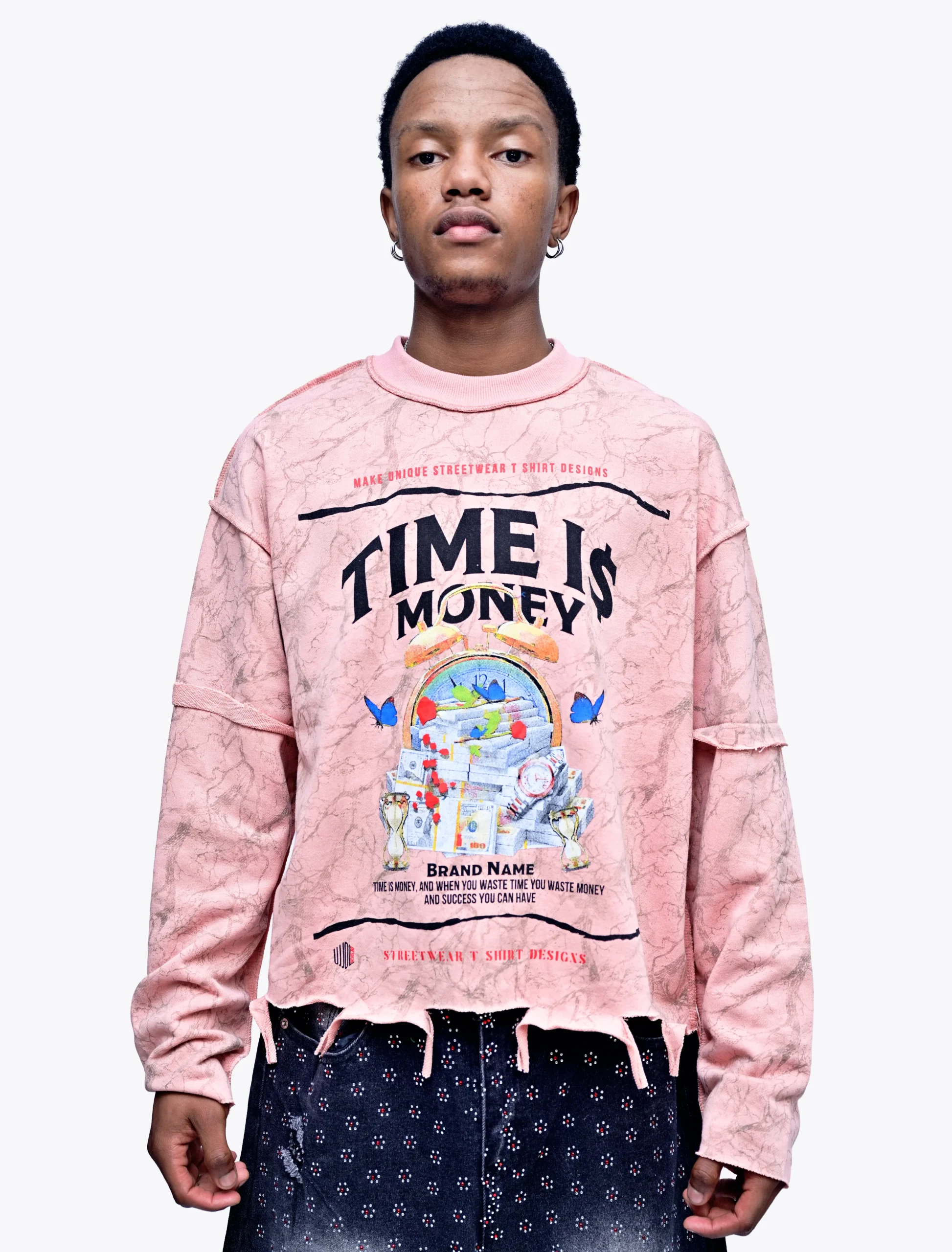 Time is Money Gang Oversized Long Sleeve