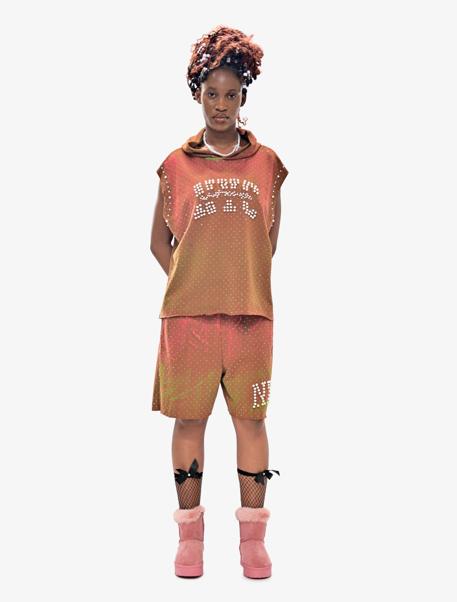 EVERLAY NYC ChocoLux Middays Rhinestone Summer Set 2 Piece - Image 3