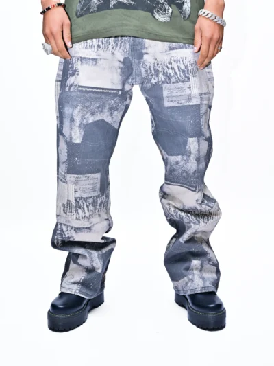 LEGACY SCRIPT – HISTORY PRINTED DENIM