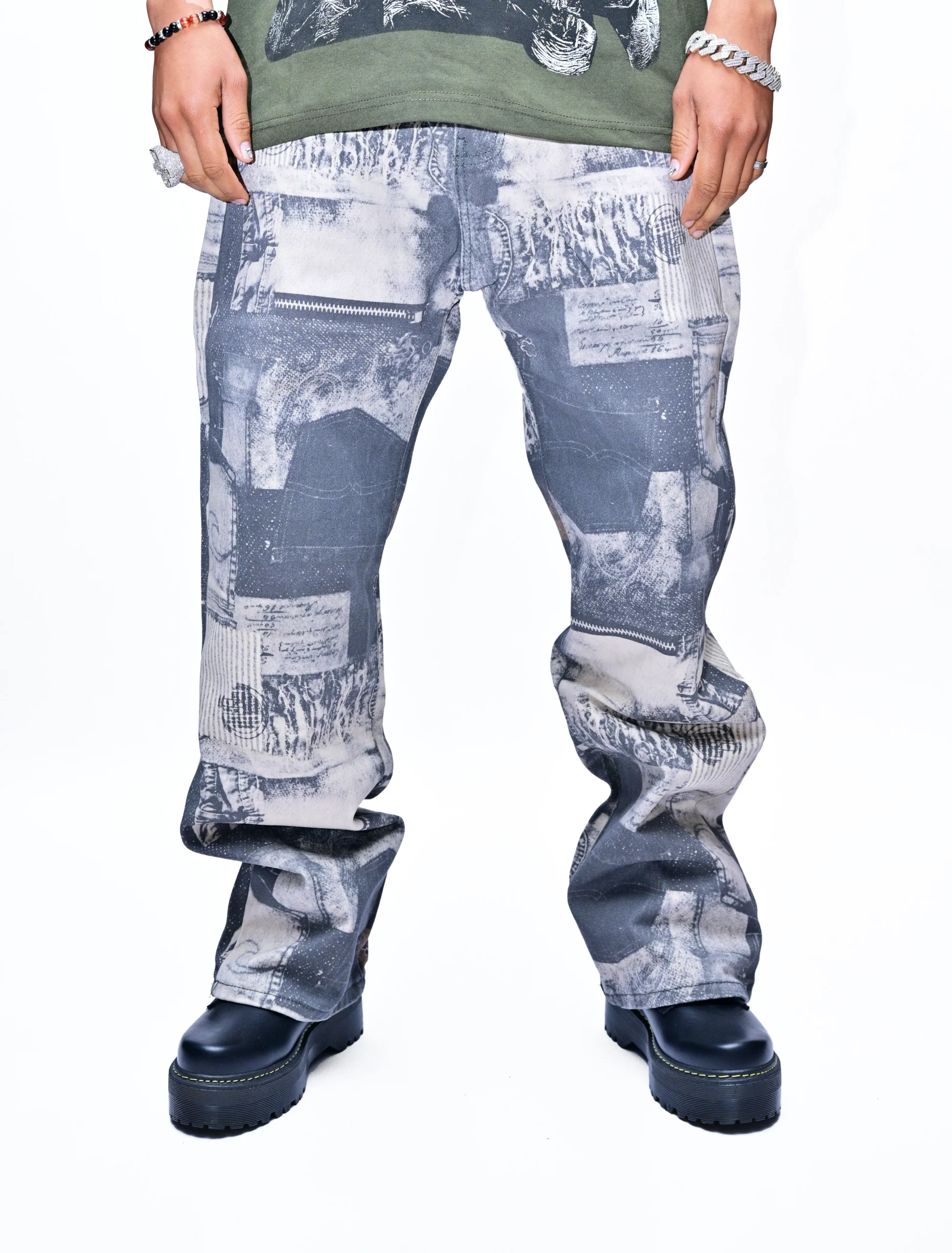 LEGACY SCRIPT – HISTORY PRINTED DENIM