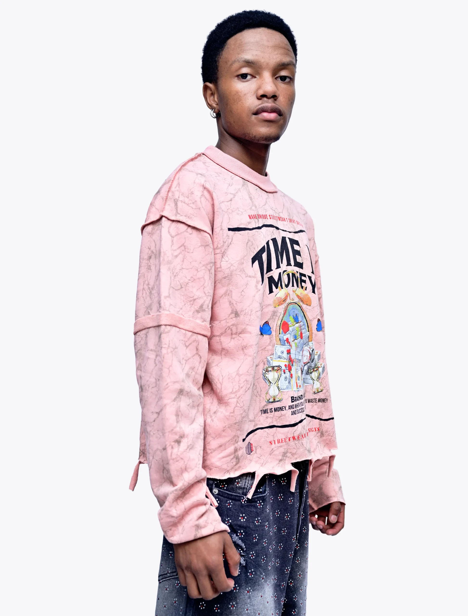 Time is Money Gang Oversized Long Sleeve - Image 3