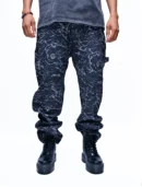 NIGHT CLOUDS – LUXURY FADED BLACK DENIM JEANS