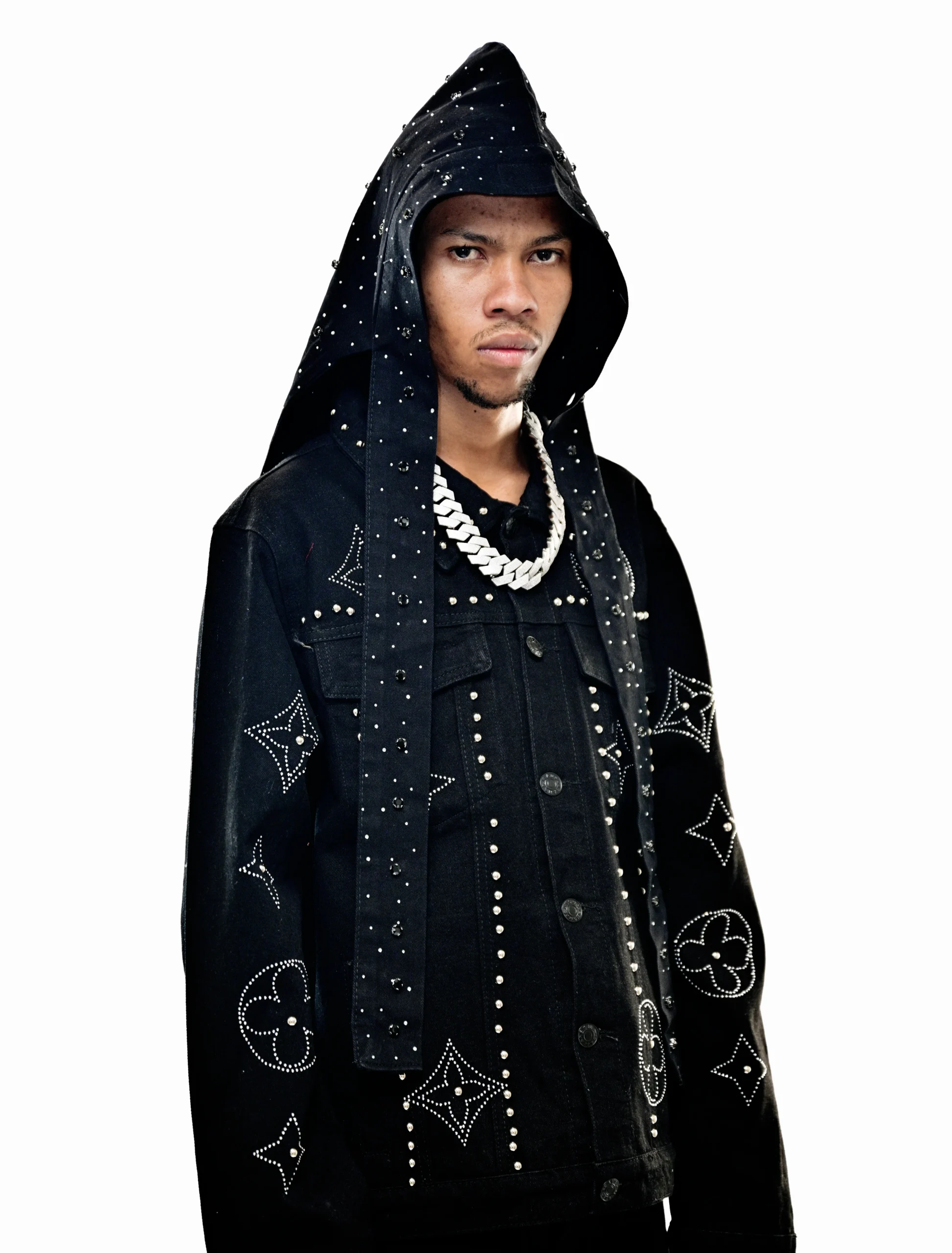 ALL BLACK STARS LUX DENIM 3 PIECE SET - Image 2