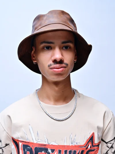 EARTHBOUND ROYALTY – BROWN FADED LEATHER HAT