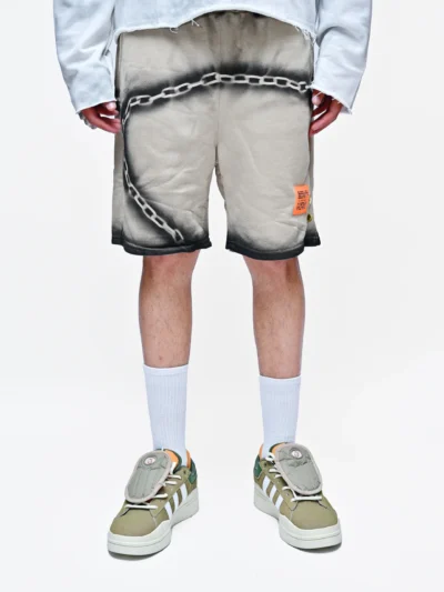 CHAINED LUX – CREAM NON-DENIM SHORTS