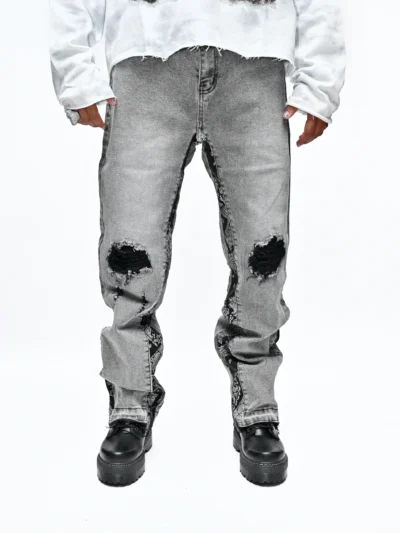 VELVET DRIFT – FADED DENIM SIDE-SLIDE