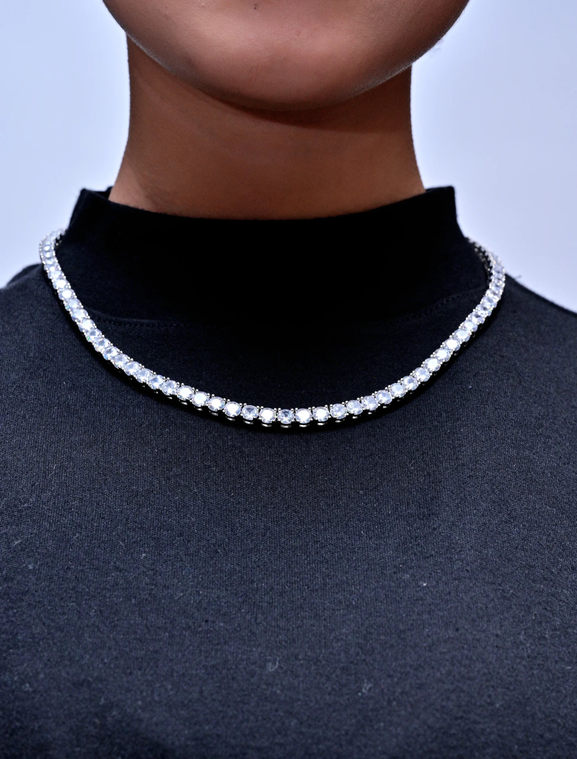 Everlay Signature Iced-Out Tennis Chain 5mm - Image 2