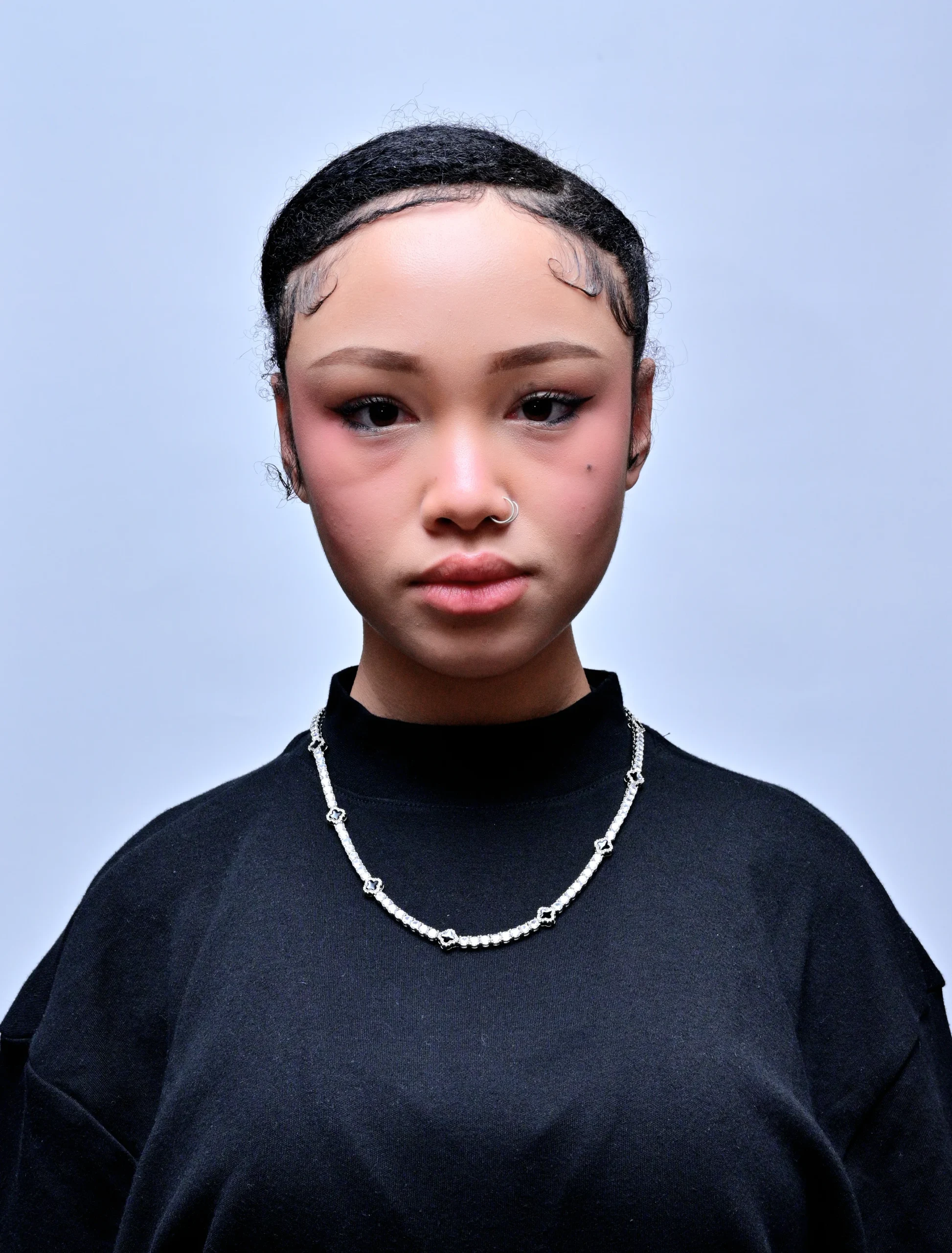 EVERLAY CLOVER HEARTS ICED-OUT TENNIS CHAIN 4MM