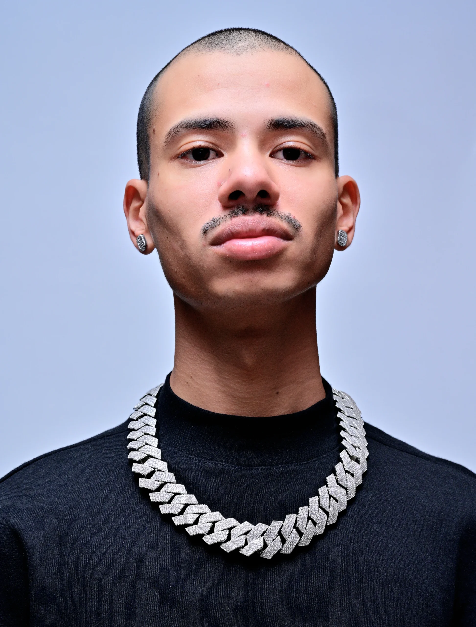 EVERLAY IMPERIAL SILVER HEAVY CUBAN LINK CHAIN 27MM