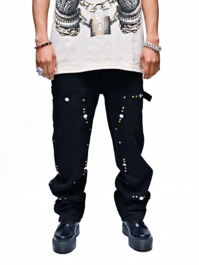 BLACK CITY STARSTONE HIGH LUXURY DENIM