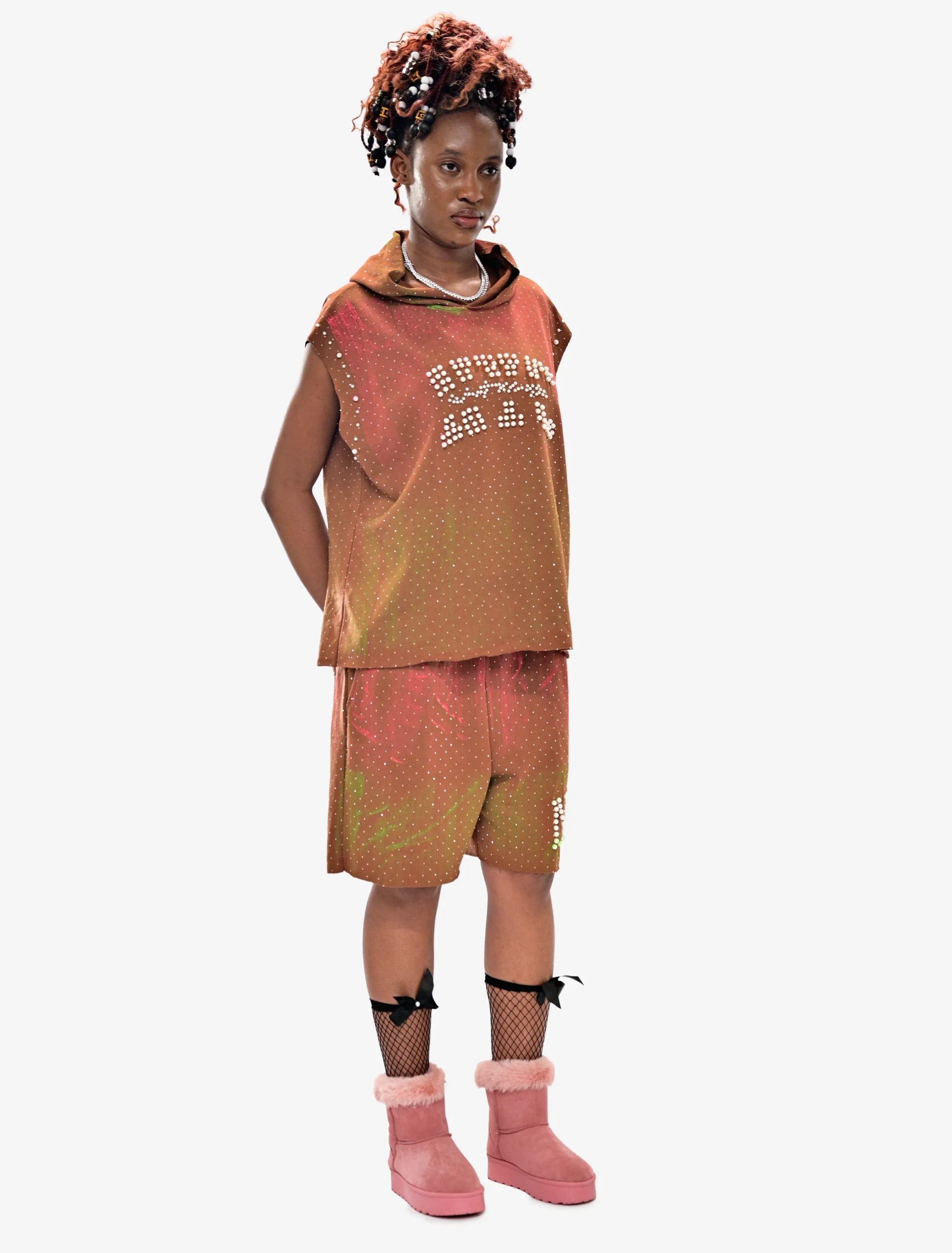 EVERLAY NYC ChocoLux Middays Rhinestone Summer Set 2 Piece - Image 4