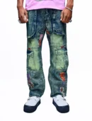 EMERALD FROST – ACID WASH GREEN DENIM