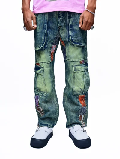 EMERALD FROST – ACID WASH GREEN DENIM