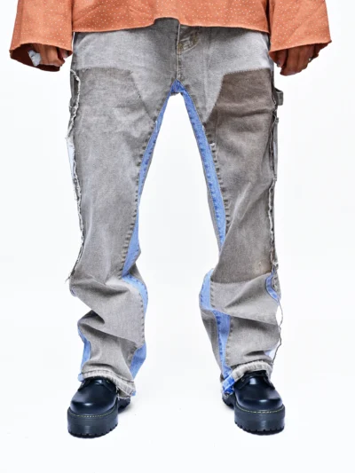 MOCHA SKYLINE – DUAL-TONE DENIM FUSION