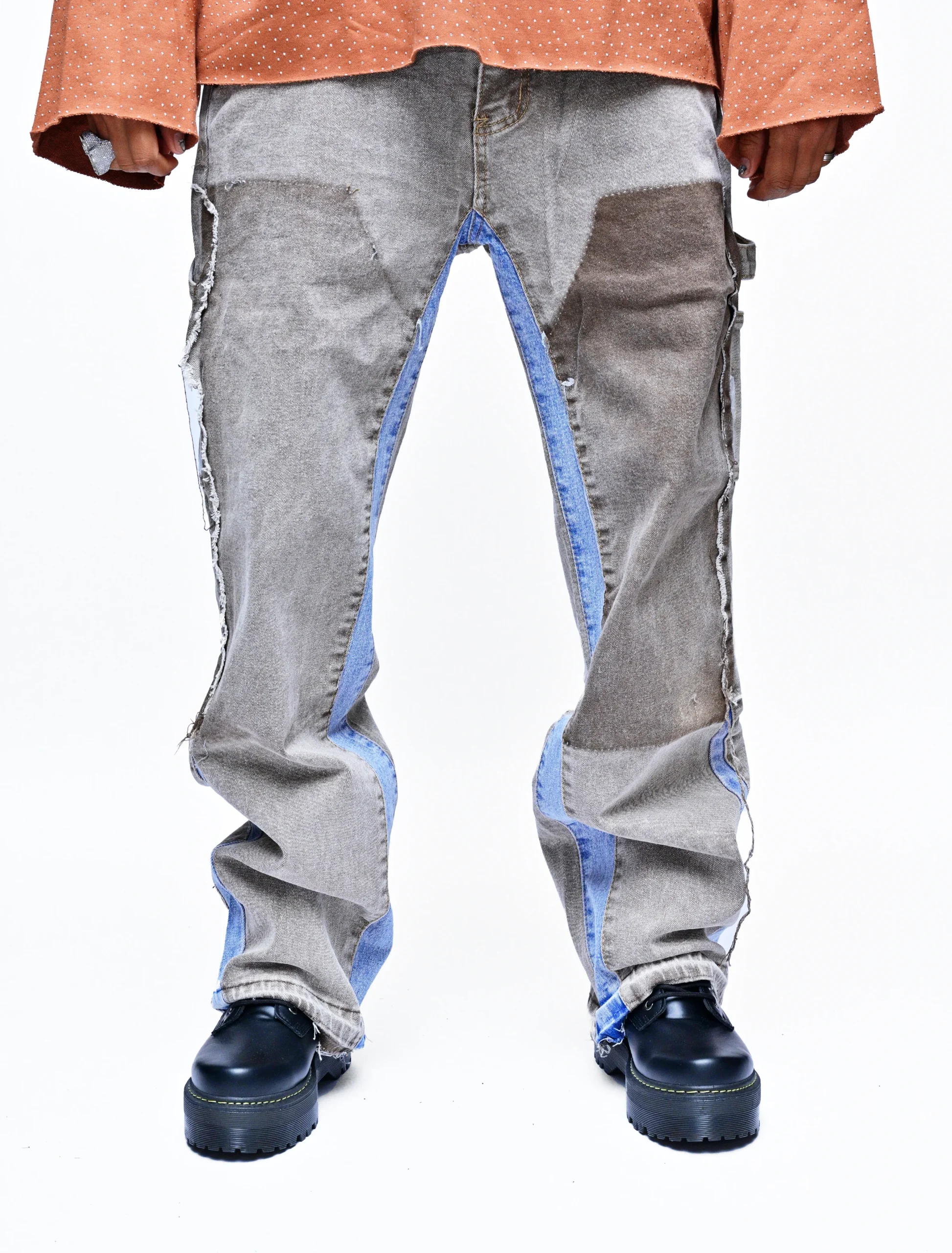 MOCHA SKYLINE – DUAL-TONE DENIM FUSION