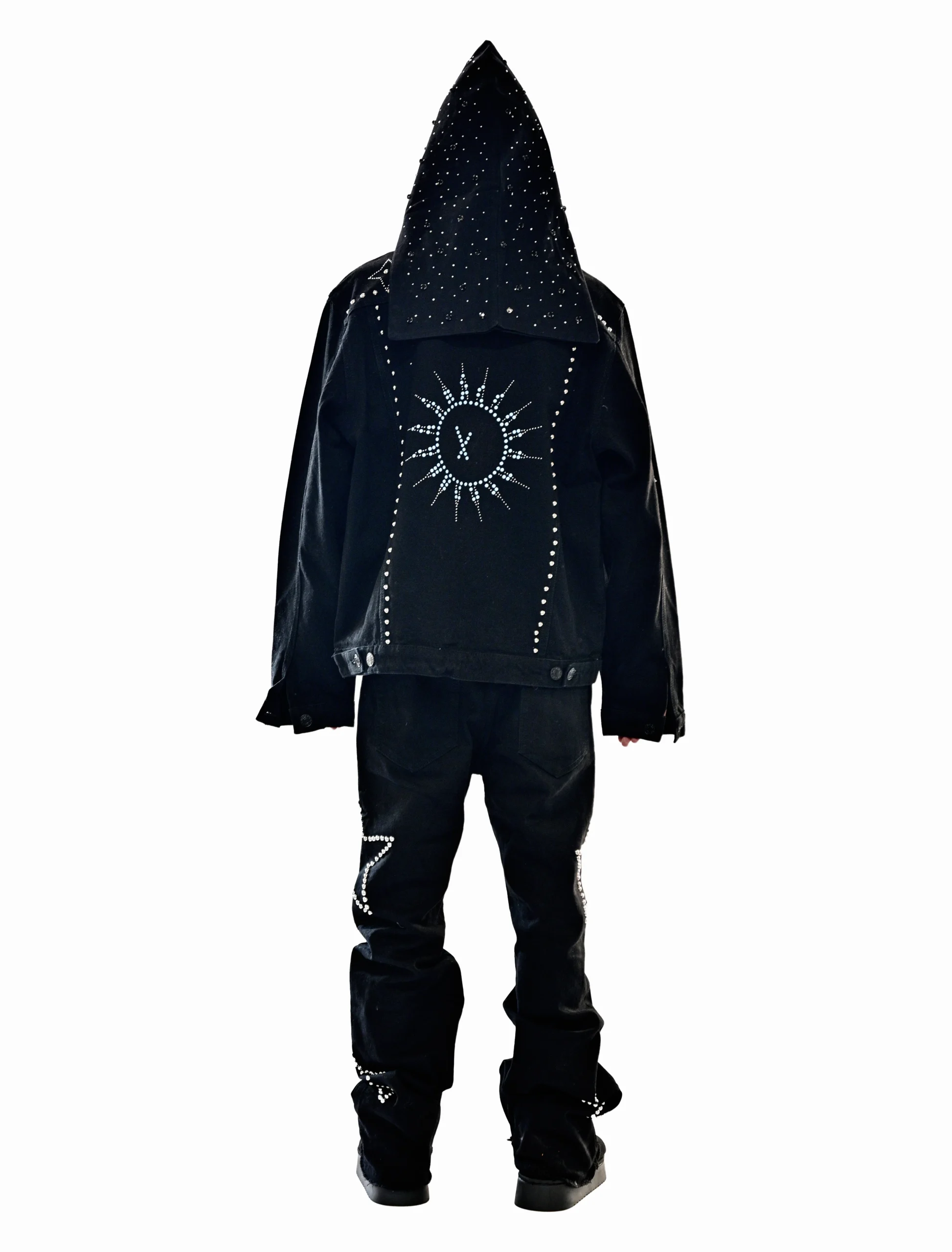 ALL BLACK STARS LUX DENIM 3 PIECE SET - Image 3