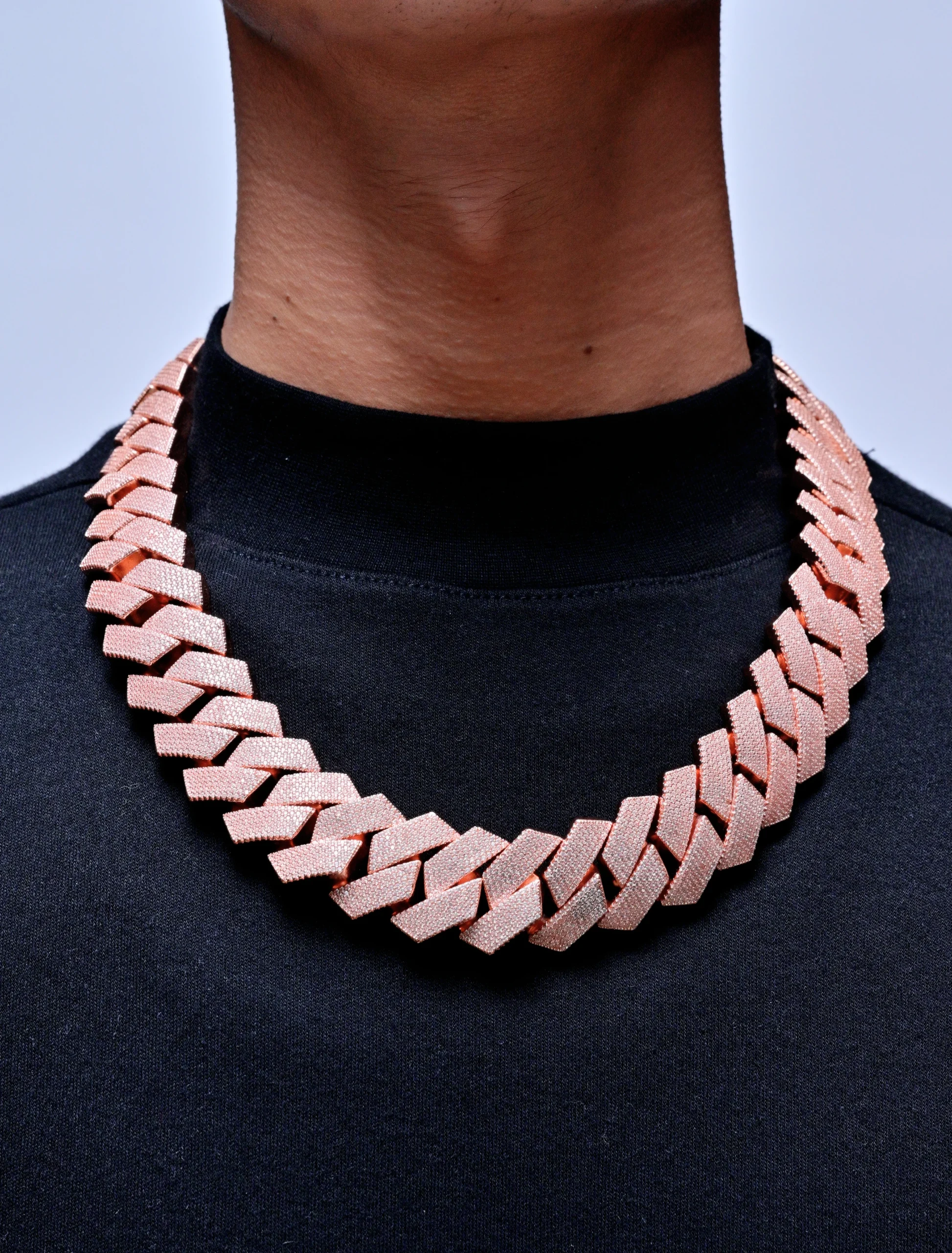EVERLAY IMPERIAL ROSE GOLD HEAVY CUBAN LINK CHAIN 27MM - Image 2