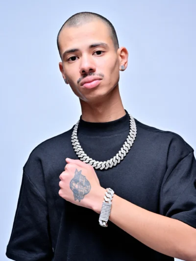 EVERLAY ROYAL EDGE 20MM BAGUETTE CUBAN LINK CHAIN