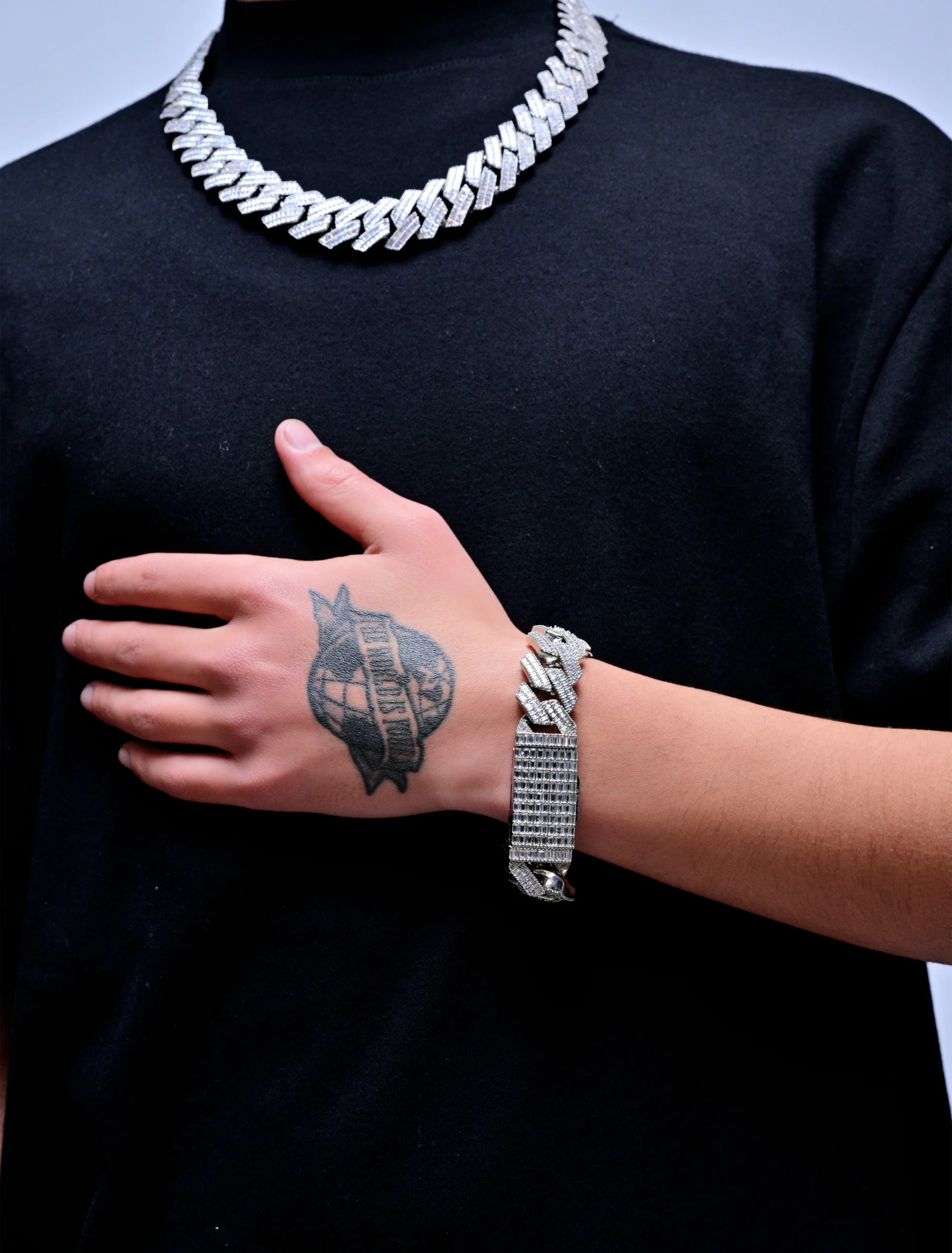 EVERLAY ROYAL ICE 20MM BAGUETTE BRACELET