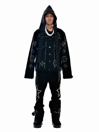 ALL BLACK STARS LUX DENIM 3 PIECE SET