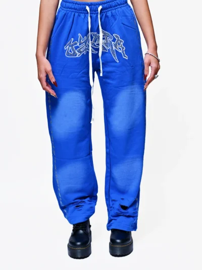 VETRINA AZZURRO RHINESTONE SWEATER PANTS
