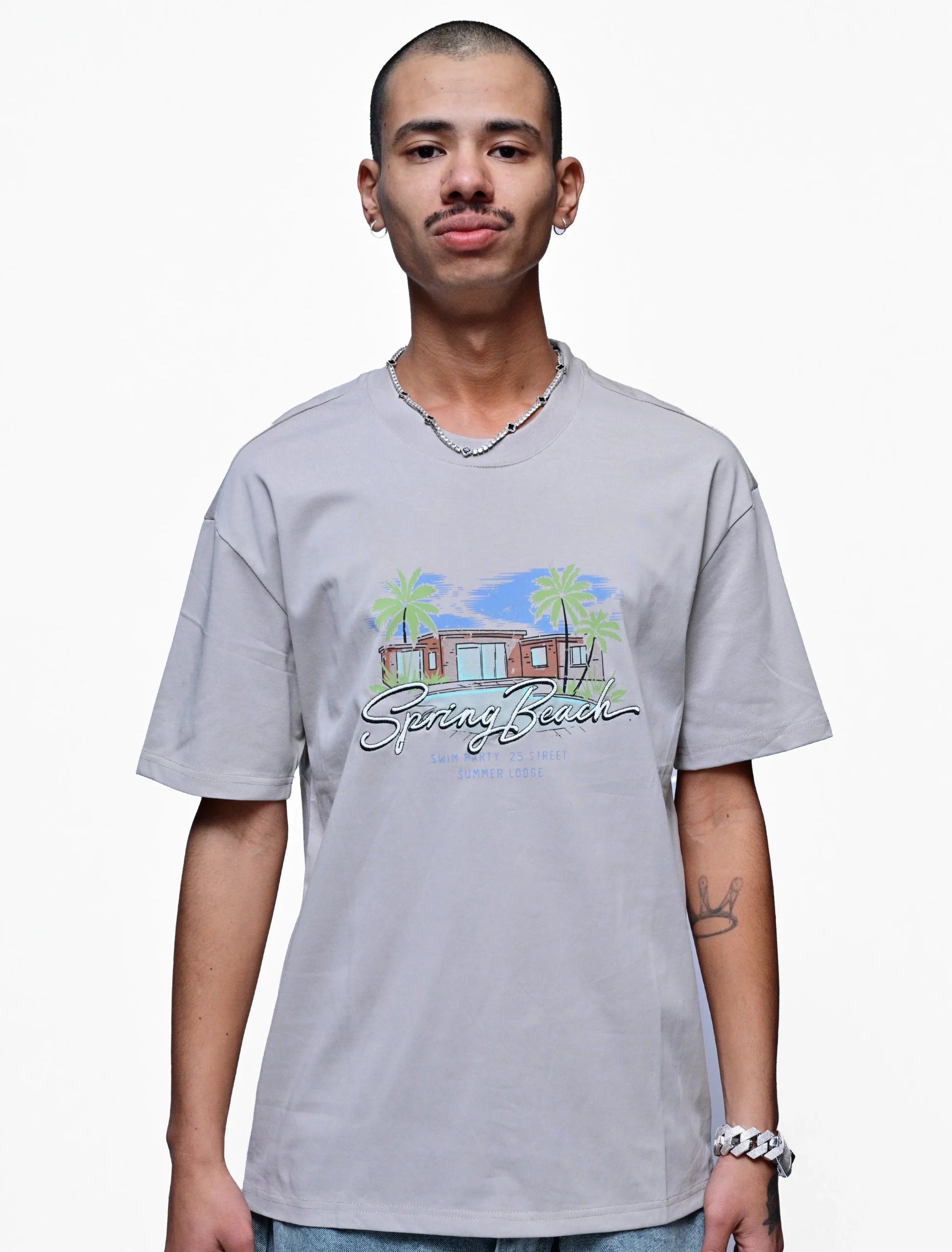 SAINTS & WAVES – SPRING BEACH CITY LUXURY TEE
