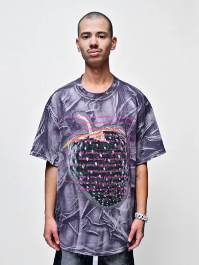 SWEET LUX – RHINESTONE STRAWBERRIES LUXURY TEE