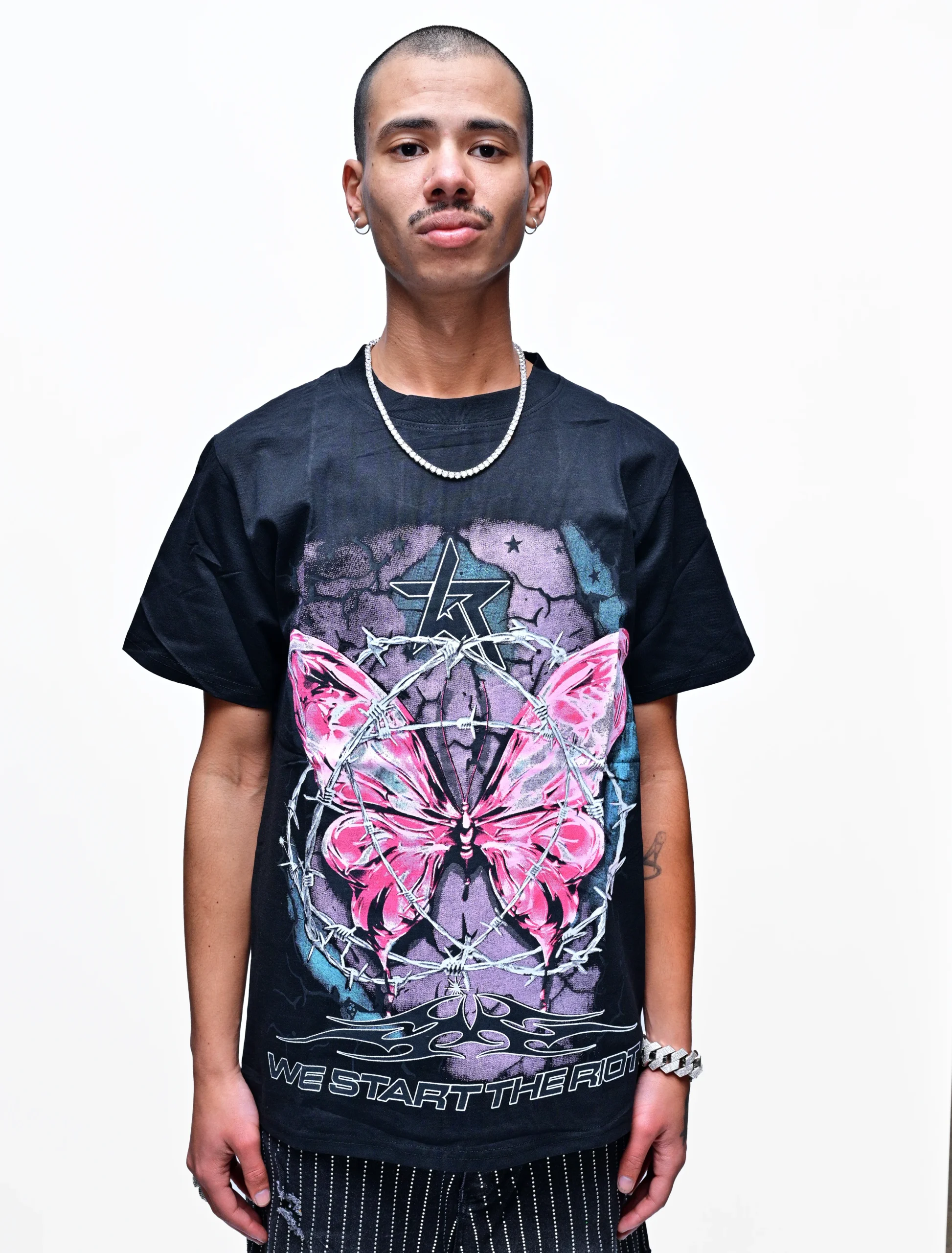WINGS OF SILENCE – TRAPPED BUTTERFLIES LUXURY TEE
