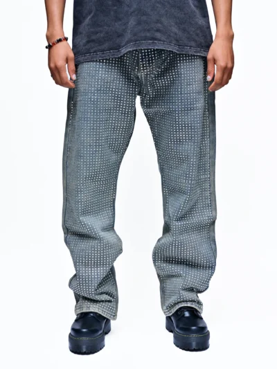 ROYAL GLINT – RHINESTONE DENIM JEANS