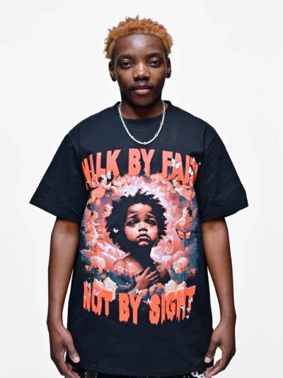 WALK BY FAITH, NOT BY SIGHT – EMBROIDERED SPIRITUAL TEE