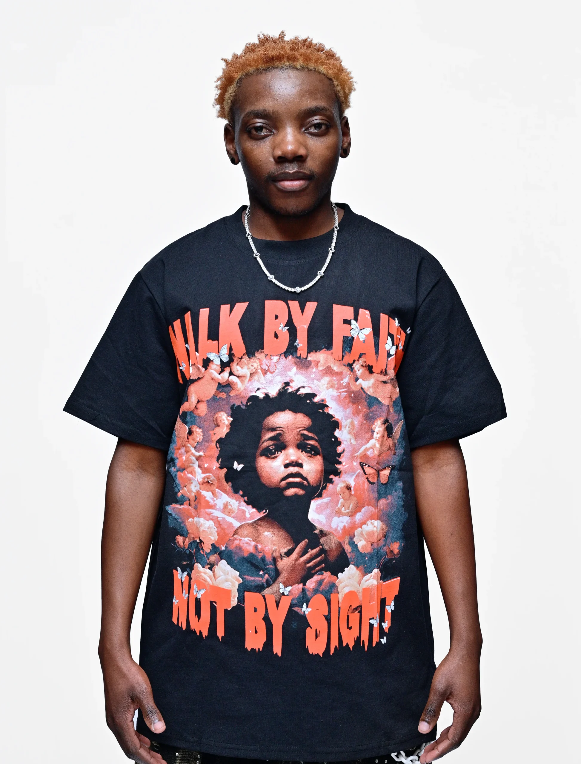 WALK BY FAITH, NOT BY SIGHT – EMBROIDERED SPIRITUAL TEE