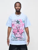 BLEACHED SIGNAL – BURNT WHITE GRAPHIC TEE