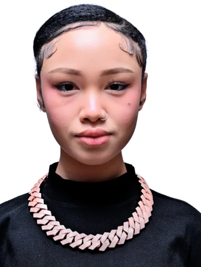 EVERLAY ROSE PRINCESS 27MM HEAVY CUBAN LINK CHAIN