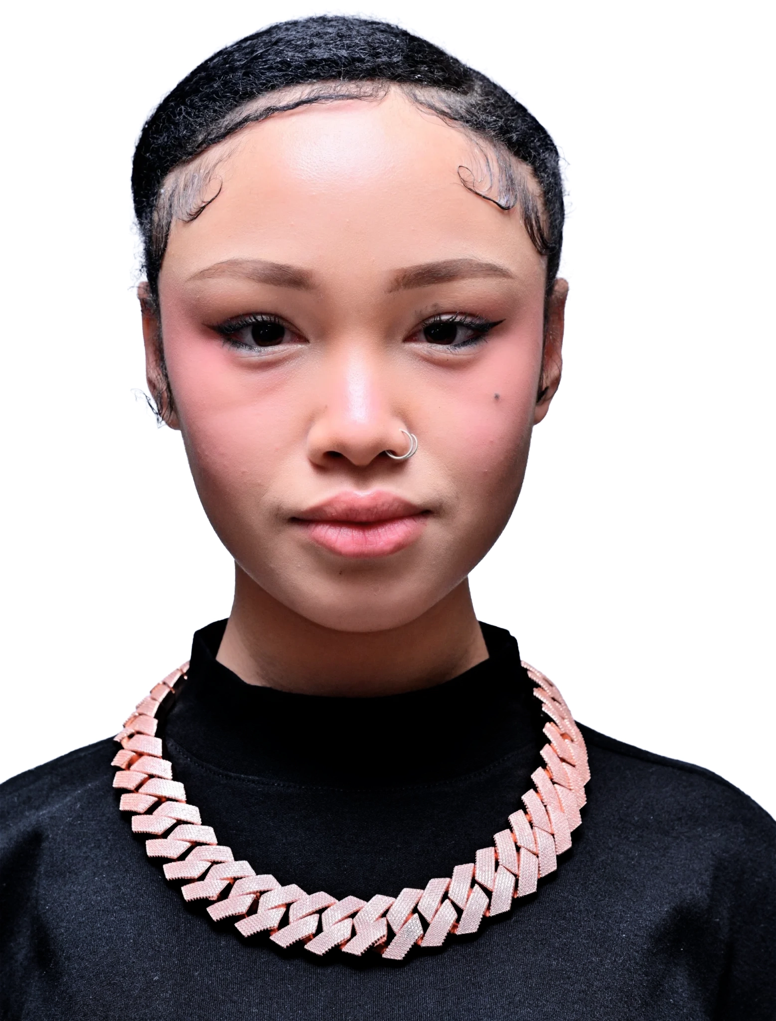 EVERLAY ROSE PRINCESS 27MM HEAVY CUBAN LINK CHAIN