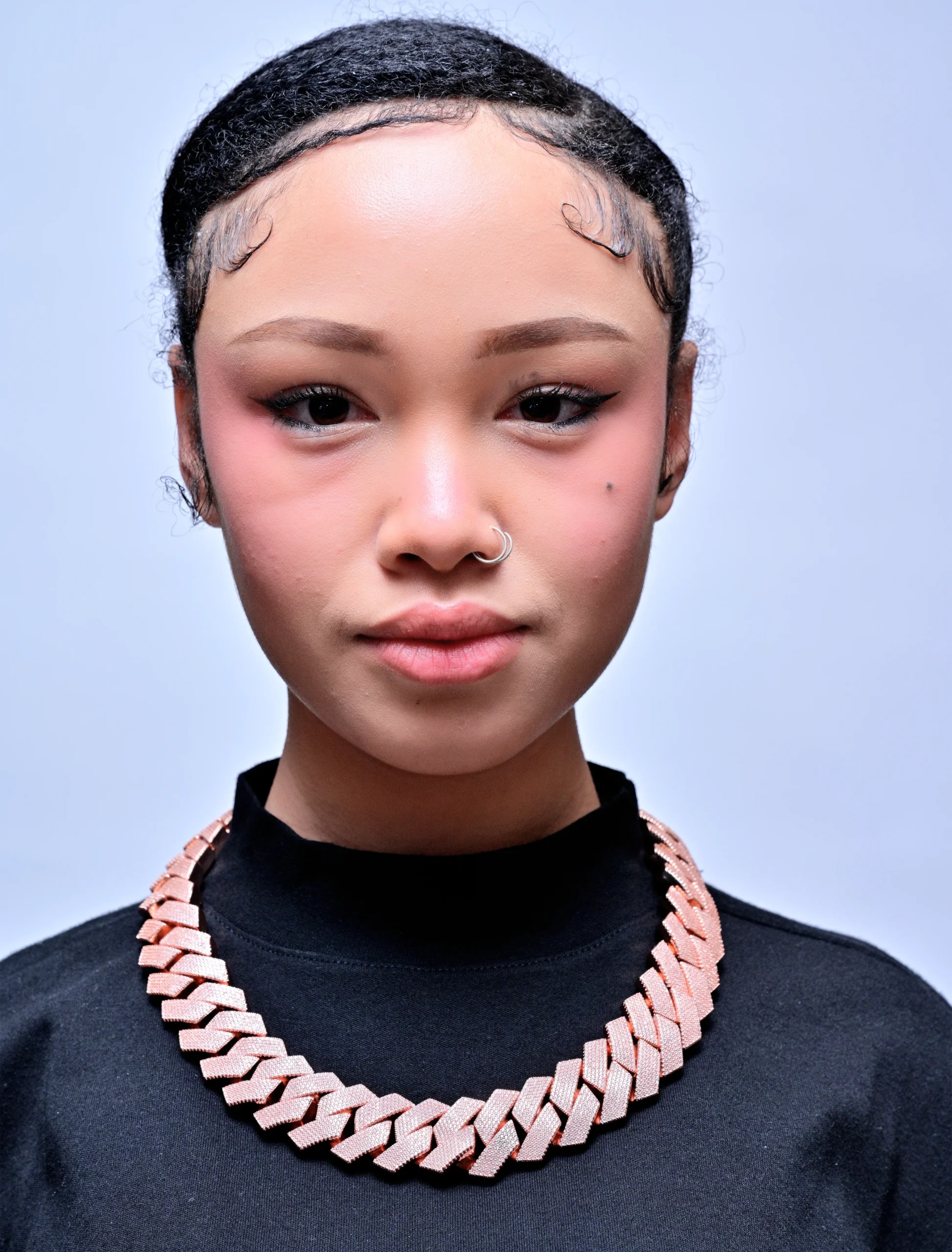 EVERLAY ROSE PRINCESS 27MM HEAVY CUBAN LINK CHAIN - Image 2