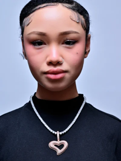 EVERLAY ROSÉ EMBRACE HEART PENDANT